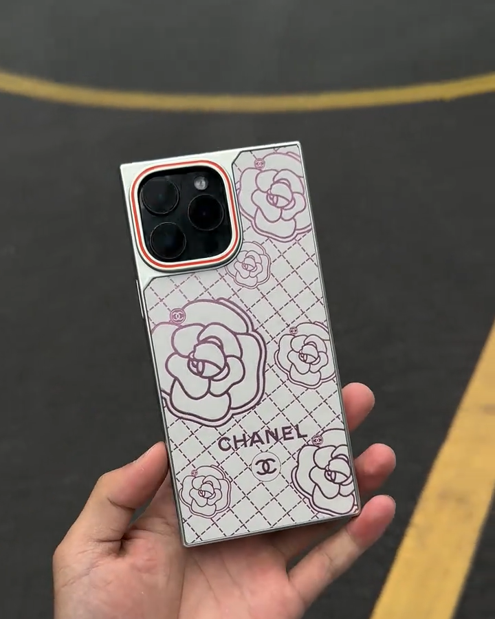 香奈兒電鍍漸變山茶花手機殼-ZUIHANG SHOP